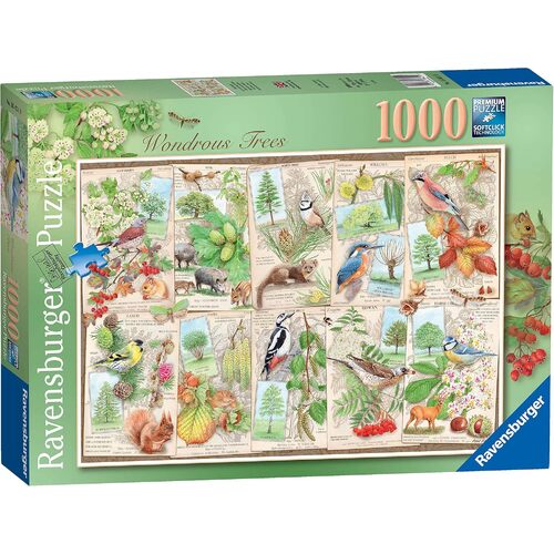 1000pc Ravensburger Wondrous Tree Kids/Childrens Jigsaw Puzzle Set