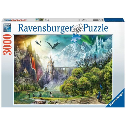 3000pc Ravensburger Reign Of Dragons Family Jigsaw Puzzle 121x80cm