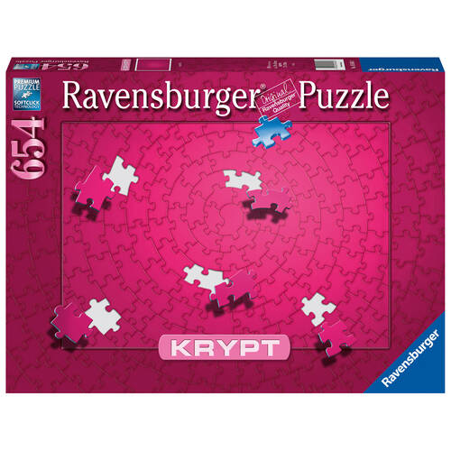 654pc Ravensburger Krypt Pink Spiral Jigsaw Puzzle