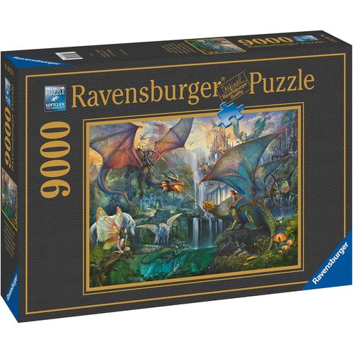 9000pc Ravensburger Magic Forest Dragons Family Jigsaw Puzzle 192x138cm