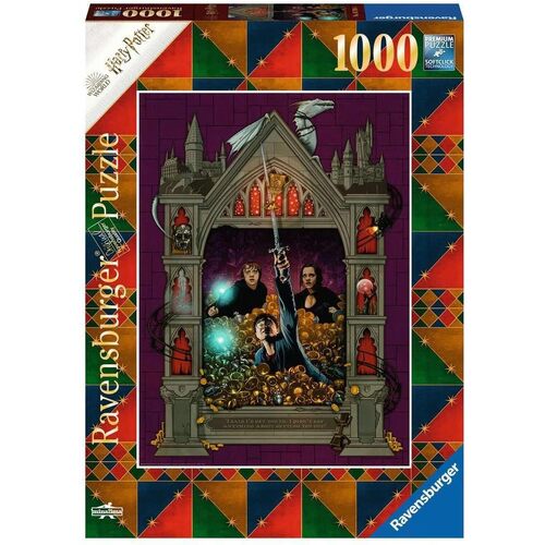 1000pc Ravensburger Harry Potter Deathly Hallows Part 2 Family Jigsaw Puzzle