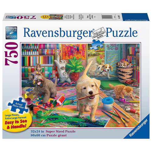 750pc Ravensburger Cute Crafters Family Jigsaw Puzzle 80x60cm