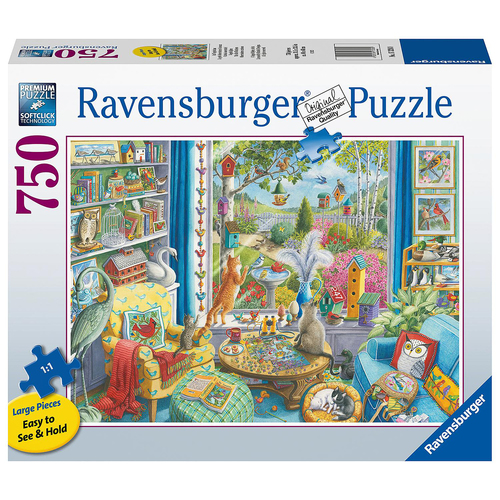 750pc Ravensburger The Bird Watchers Family Jigsaw Puzzle 80x60cm