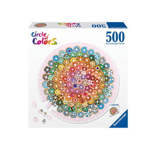 500pc Ravensburger Circle of Colors-Donuts Jigsaw Puzzle 52x52cm 12y+