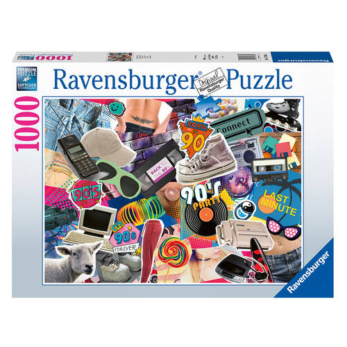 1000pc Ravensburger The 90s Jigsaw Puzzle 70x50cm 14y+