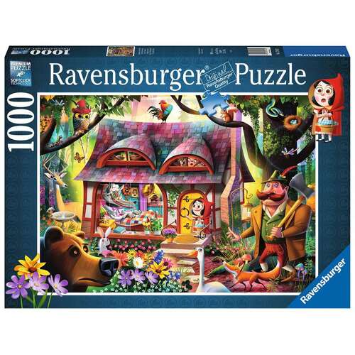 1000pc Ravensburger Come In, Red Riding Hood Jigsaw Puzzle Set Adults
