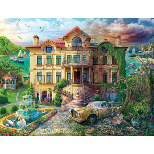 2000 Piece Ravensburger Cove Manor Echoes Jigsaw Puzzle Adults