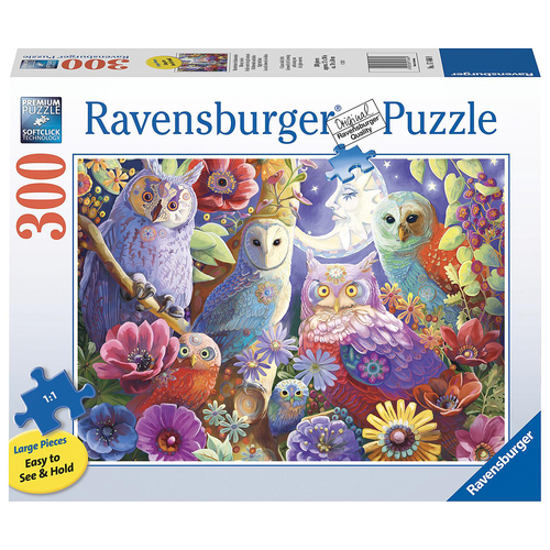 300pc Ravensburger Night Owl Hoot Adults Jigsaw Puzzle 