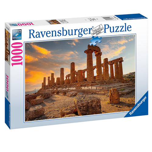 1000pc Ravensburger Valley Of The Temples, Agrigento Jigsaw Puzzle Set Adults