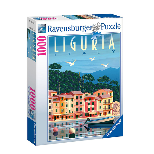 1000pc Ravensburger Postcard From Liguria, Italy Jigsaw Puzzle Set Adults