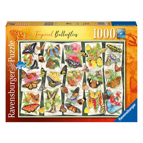 1000pc Ravensburger Tropical Butterflies Jigsaw Puzzle 70x50cm 14y+