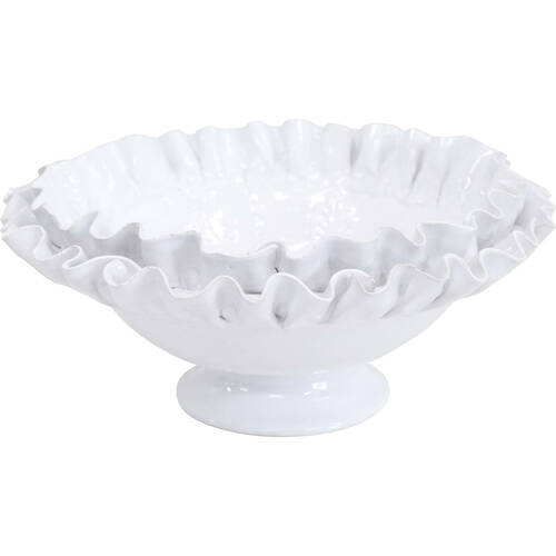 LVD Ceramic Adeline Bowl Bowl Home Decor 23cm White