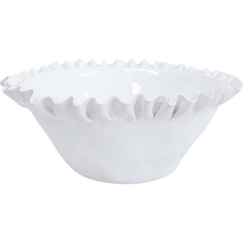 LVD Ceramic Farmhouse Bowl Bowl Home Decor 32cm French White
