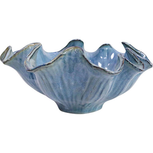 LVD Ceramic Wave Bowl Tabletop Home Decor 35.5cm Ocean