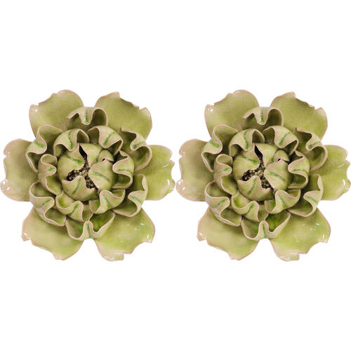 2PK LVD Ceramic Cabbage Sculpture Home Decor 14.5cm Pear