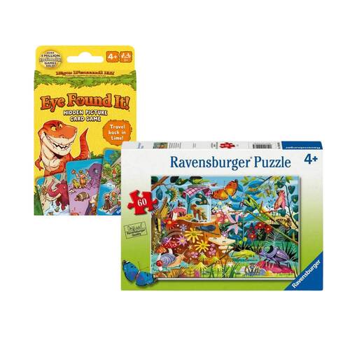Ravensburger Efi Dinosaur/Efi Fantasy Card Game Toy Combo Set 3y+