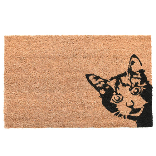 Esschert Design Doormat Cat Indoor Outdoor Decor 60cm Brown