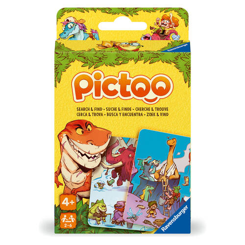Ravensburger Pictoo Dino Fast Paced Search & Find Kids Toy Card Game 3y+
