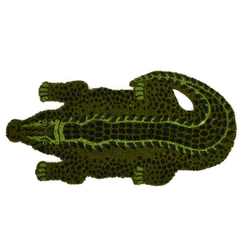 Esschert Design Doormat Crocodile Indoor Outdoor 77.8cm Green