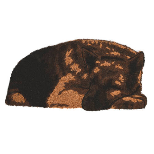 Esschert Design Doormat Sleeping Guard Dog Indoor Outdoor Brown