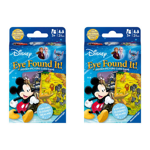 2PK Ravensburger Disney Characters Eye Found It! Kids Toy Family Card Game 3y+