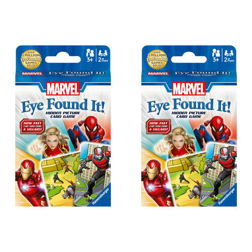2PK Ravensburger Marvel Superheros Eye Found It! Kids Toy Family Card Game 3y+