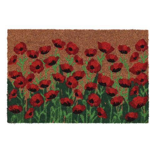 Esschert Design Door Mat Poppies Indoor Outdoor Decor 60cm