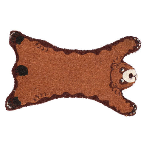Esschert Design Door Mat Bear Indoor Outdoor Decor 74.4cm Brown