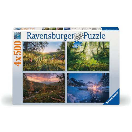 4x 500pc Ravensburger Four Seasons Jigsaw Puzzle Teens/Family 