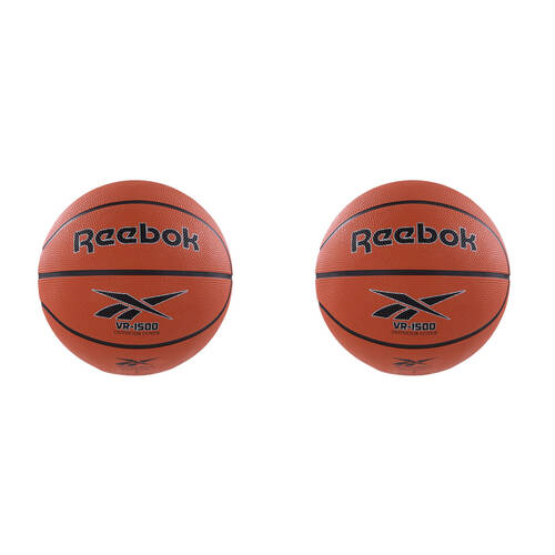 2PK Reebok VR-1500 Durable Outdoor Recreational Basketball Size 7 Brown