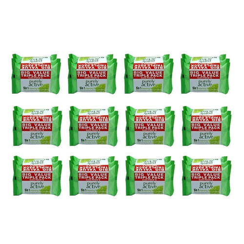 12x 3x 25pc Purely Active Age Supreme Facial Wipes Wet Tissue
