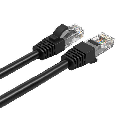 12PK Cruxtec 2m CAT6 Network Cable - Black