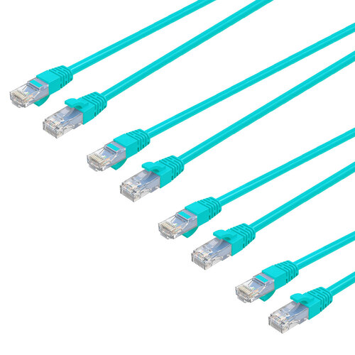 4PK Cruxtec 5m Cat6 RJ45 LAN Internet Ethernet Network Cable - Green