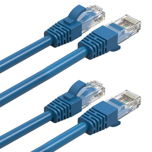 2PK Cruxtec 10m CAT6 Network Cable - Blue