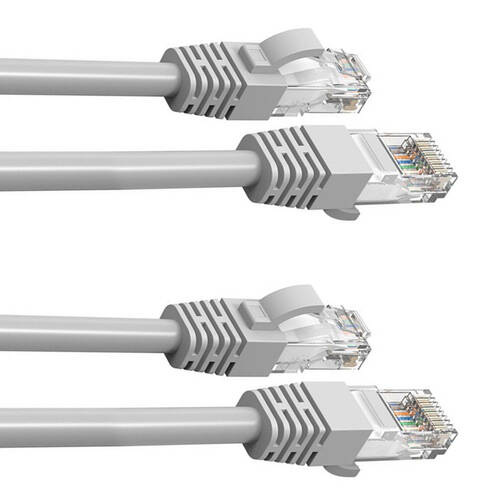 2PK Cruxtec 10M CAT6 Network Cable - White