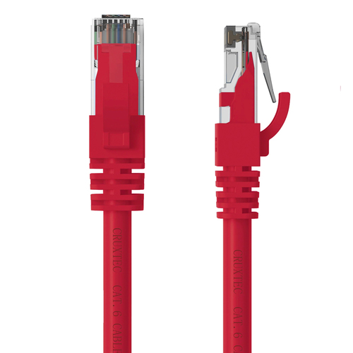 Cruxtec RJ45 Internet LAN 20m CAT6 10GbE Ethernet Cable - Red