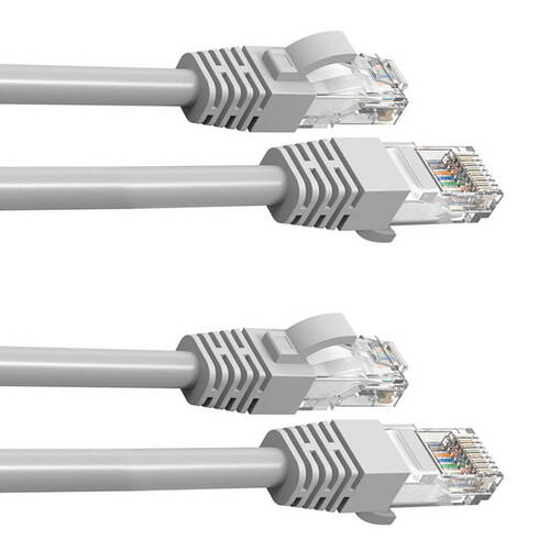 2PK Cruxtec 20M CAT6 Network Cable - White