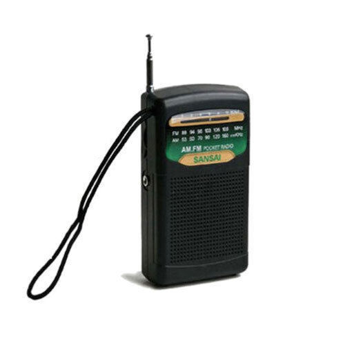 Portable Pocket AM/FM Radio w/  Speaker/3.5mm Jack