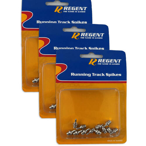 3PK 12pc Regent Easy Attach Durable Tartan Track Spikes Running Equipment 9mm