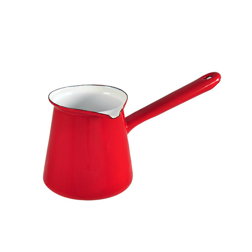 Urban Style 6cm Enamel 500ml Turkish Coffee Pot - Red