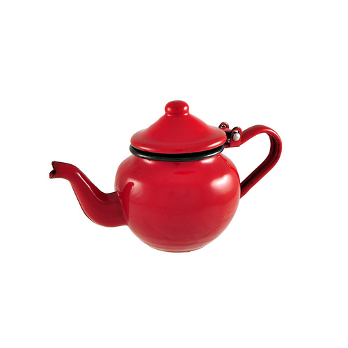 Urban Style Enamelware 425ml Teapot w/ Handle Small - Red
