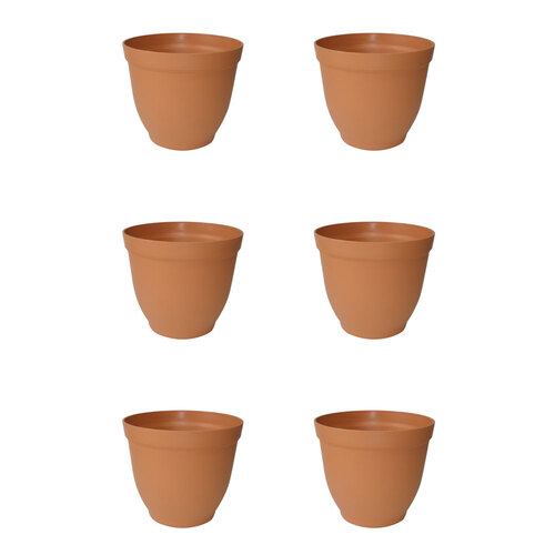 6PK Homeleisure Replicotta Bell Pot 200mm Outdoor Garden 