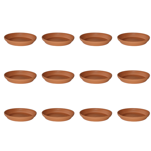 12PK Homeleisure Replicotta Round Saucer 195mm Garden 