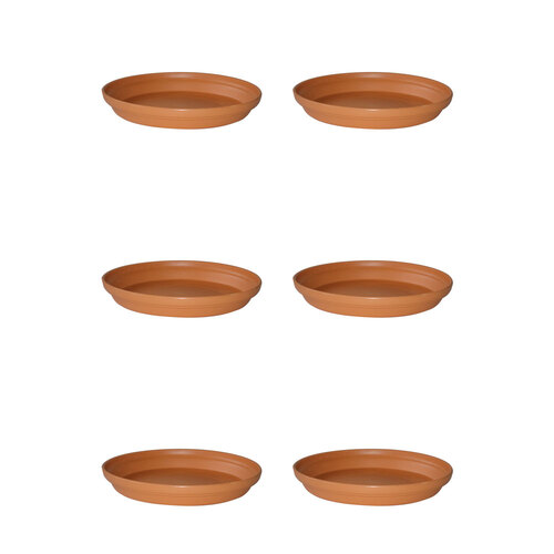 6PK Homeleisure Replicotta Round Saucer 270mm Garden 