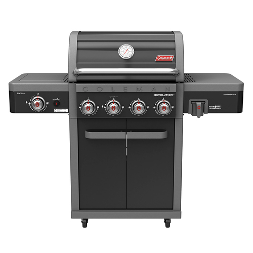 Coleman Revolution 4 Burner BBQ w/Side Burner Black Gloss