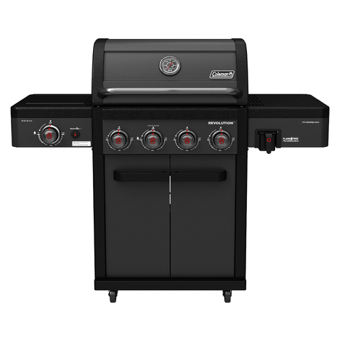 Coleman Revolution 4 Burner BBQ w/Side Burner Black Matte