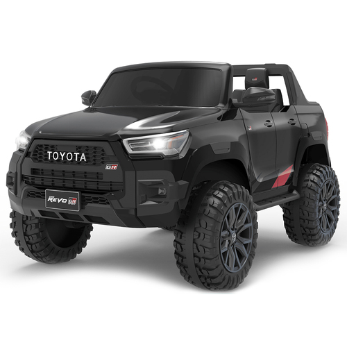 Volta Revo Toyota Hilux Ute Black Kids Ride On Car Smart Control Toy 3+