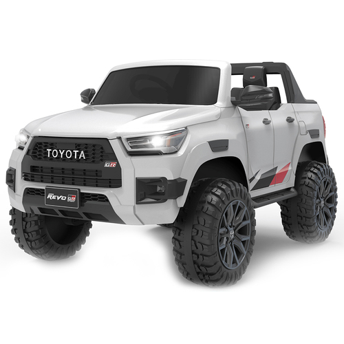 Volta Revo Toyota Hilux Ute White Kids Ride On Car Smart Control Toy 3+