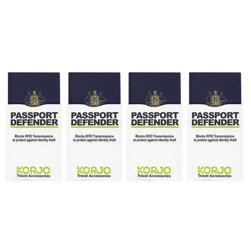 4x 2pc Korjo Sleeves Passport Defender