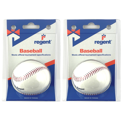 2PK Regent 9" Parahyde Baseballs Outdoor Sports Training Ball - White